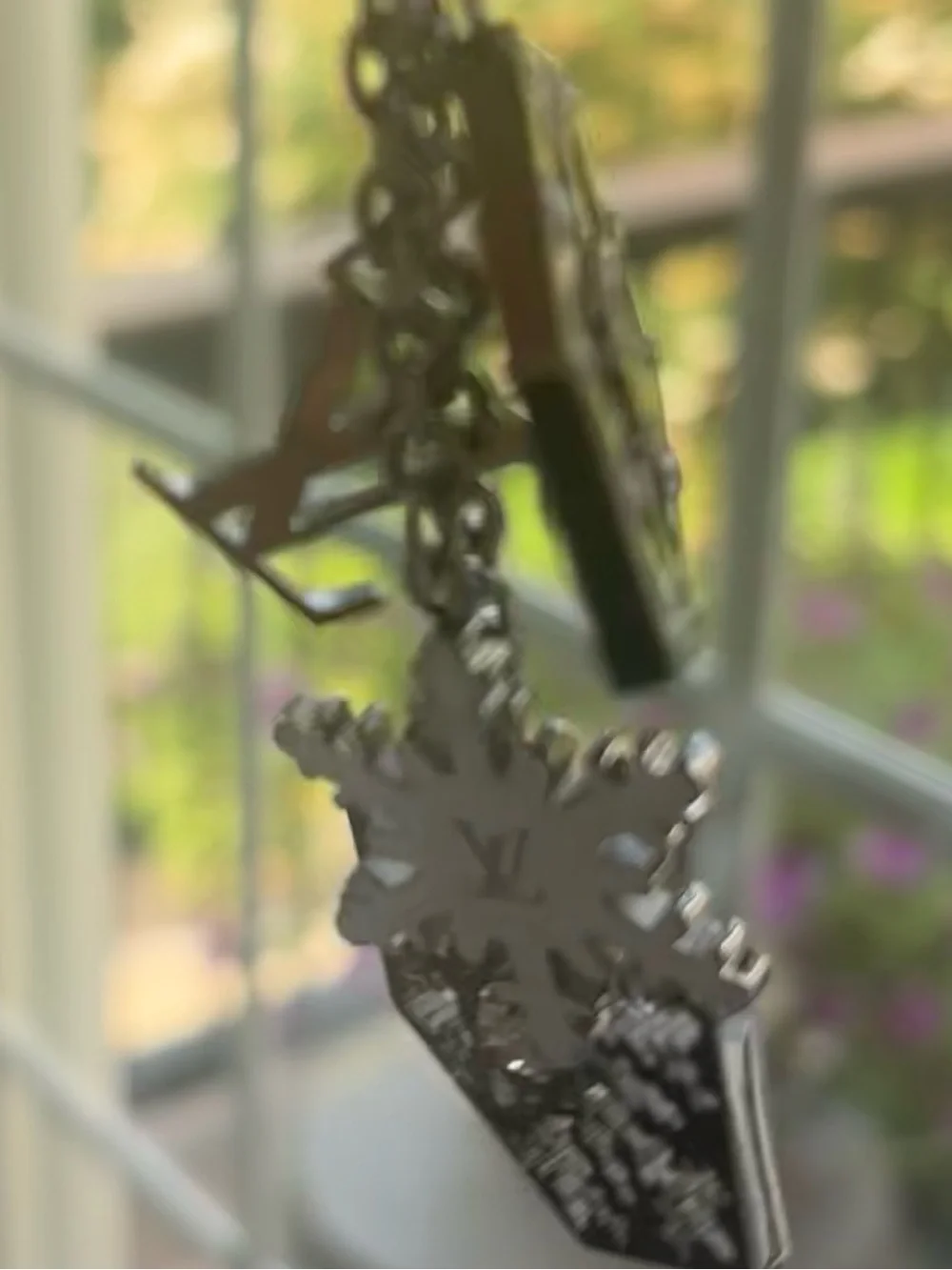 Louis Vuitton Flocon Snowflake Key & Bag Charm with Swarovski Crystals